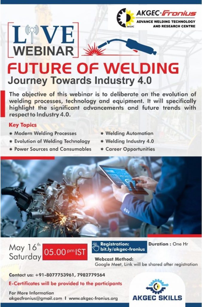 Webinar on Future of Welding